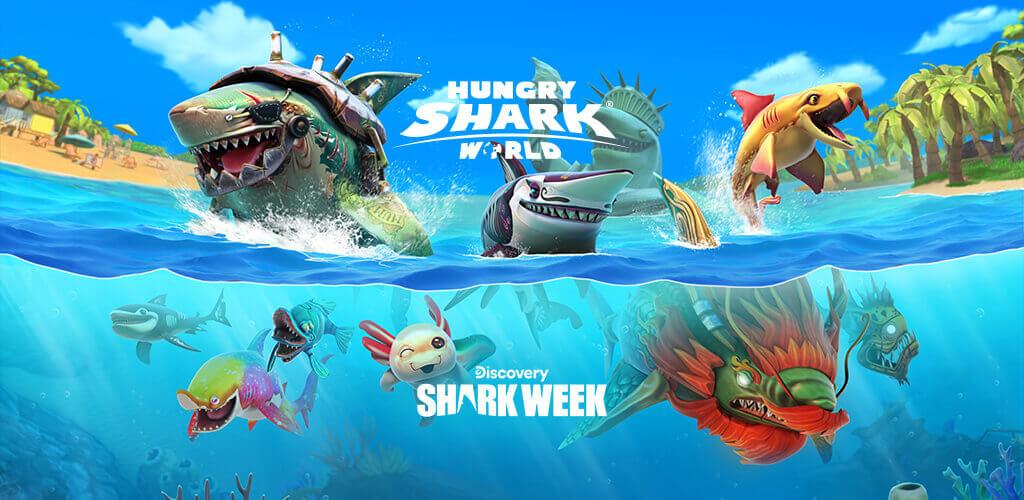 Hungry Shark World v7.7.6.6 MOD APK (God Mode, Unlimited Money)