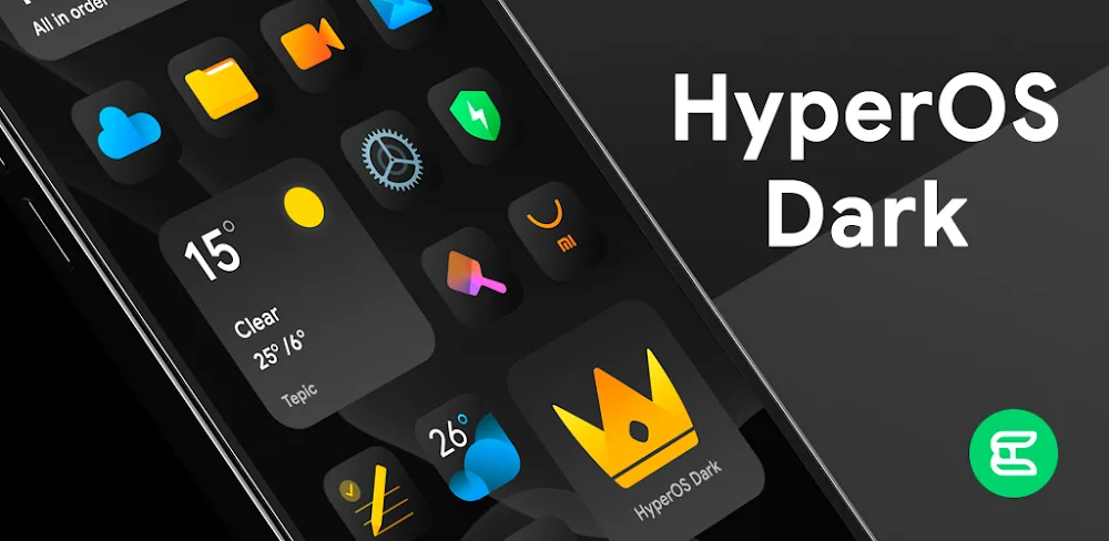 HyperDark – Icon Pack v1.1.2.2 APK (Full Version)