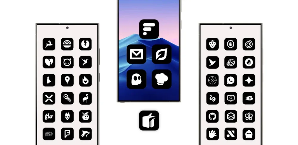 iBlack – Icon Pack v6.4 APK (Full Version)