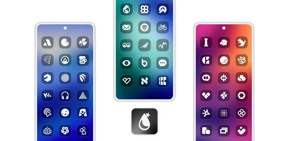 iGlass Dark OS 26 Icon Pack v6.4 APK (Full Version)