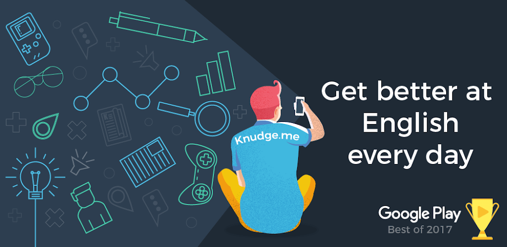 Knudge.me – Improve English v3.3.17.0 MOD APK (Premium Unlocked)