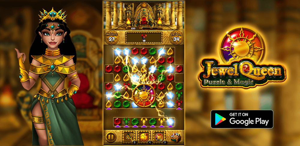 Jewel Queen: Puzzle & Magic v2.2.2.6 MOD APK (Unlimited Coins)