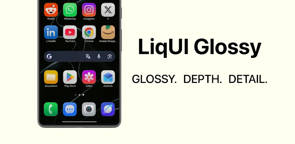 LiqUI Glossy v0.0.1.1 APK (Full Version)