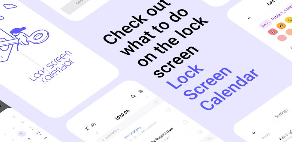 LockScreen Calendar – Schedule v2.2.1.18 MOD APK (Premium Unlocked)