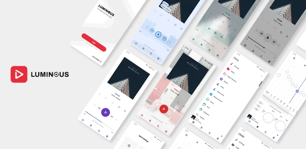 Luminous – Poweramp Skin v10.10.5.8 APK (Full Version)