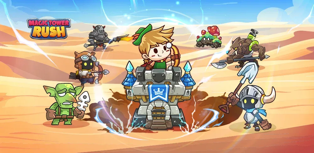Magic Tower Rush: Idle TD v1.1.6.7 MOD APK (Menu, High Gems)