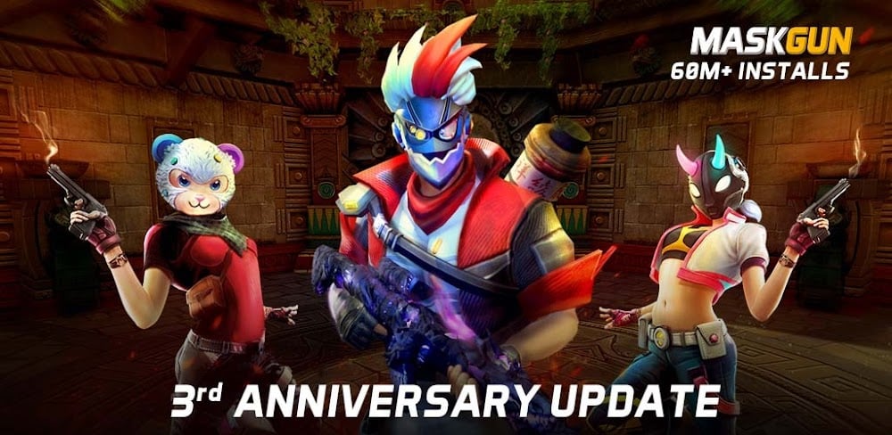 MaskGun v3.3.050 MOD APK (Unlimited Ammo, Mega Menu)