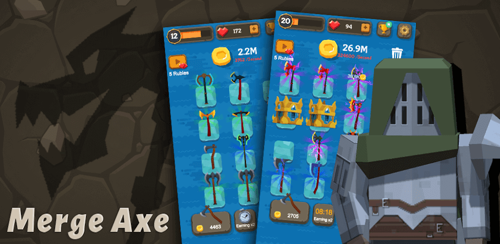 Merge Axe v2.2.4.0 MOD APK (Unlimited Money)