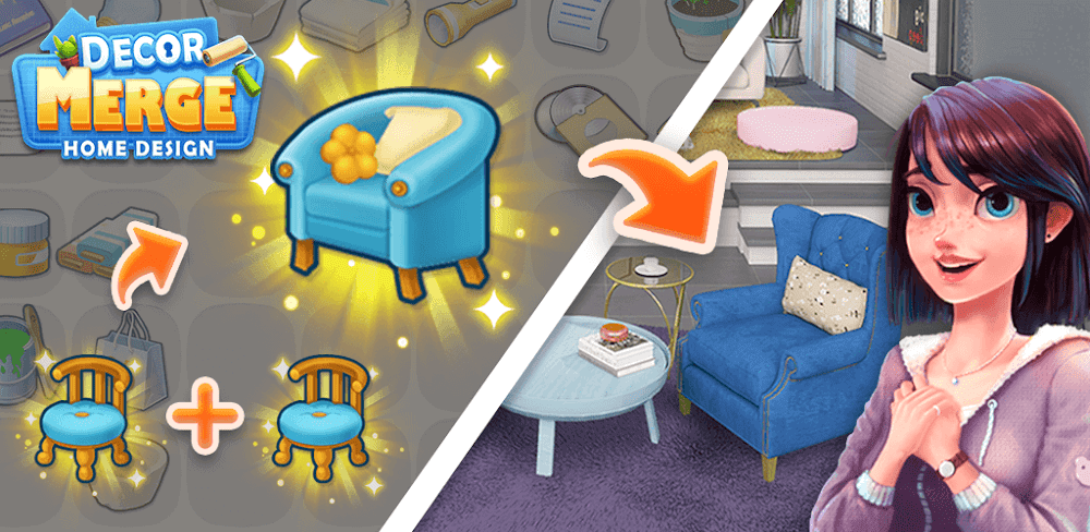 Merge Decor: Home Design v5.5.0.0 MOD APK (Unlimited Money)