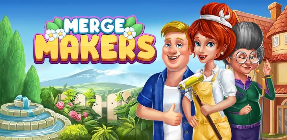 Merge Makers: Renovation v1.1.4.0 MOD APK (Unlimited Coins/Gems/Cash/Energy)