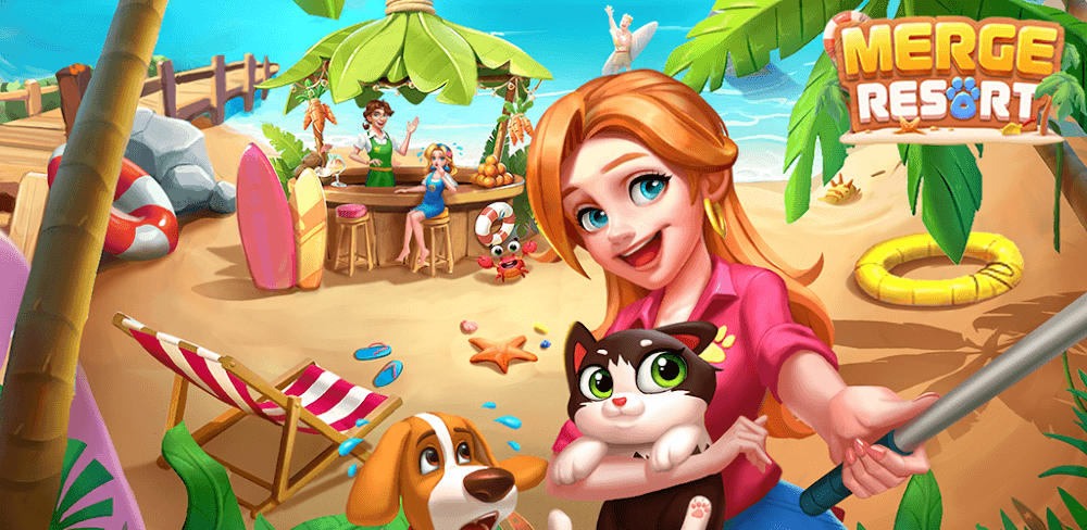 Merge Resort v2.2.7.4 MOD APK (Free Shopping)