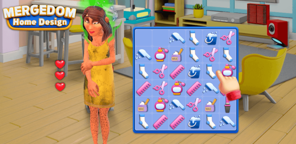 Mergedom: Home Design v8.8.6.14 MOD APK (Menu, Unlimited All)