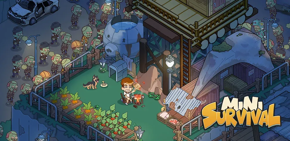 Mini Survival: Zombie Fight v2.2.8.7 MOD APK (Unlimited Money, Remove ADS)
