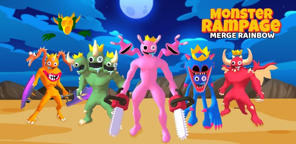 Monster Rampage: Merge Rainbow v1.1.1.6 MOD APK (Unlimited Money/Level)