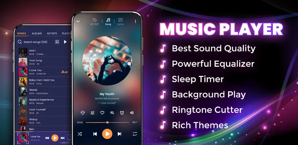 Music player v235.01 MOD APK (Premium Unlocked)
