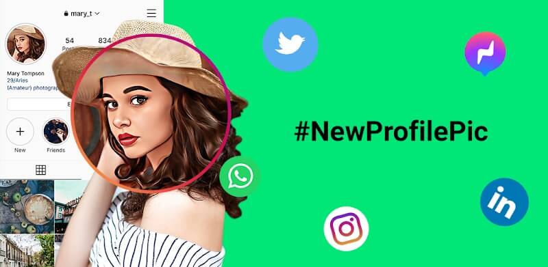 New Profile Pic v0.0.5.30 MOD APK (Pro Unlocked)