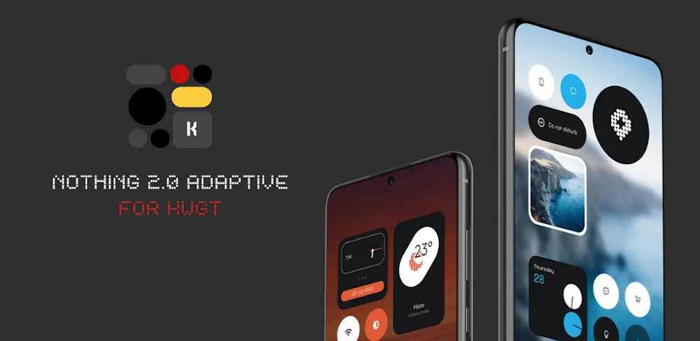 Nothing 7.0 KWGT (Adaptive) v7.0 APK (Full Version)