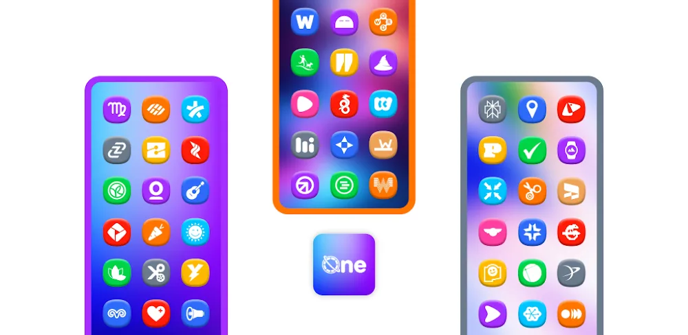 One 3D Color Icon Pack v6.4 APK (Full Version)