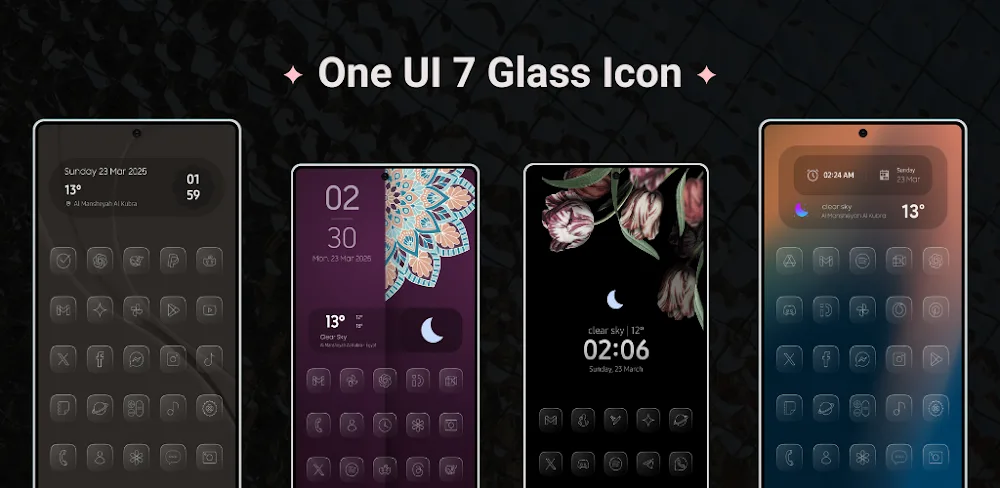 One UI 7 Glass Icons v1.2 APK (Full Version)