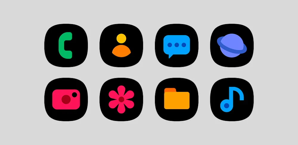 OneBlack – Icon Pack v8.6 APK (Full Version)
