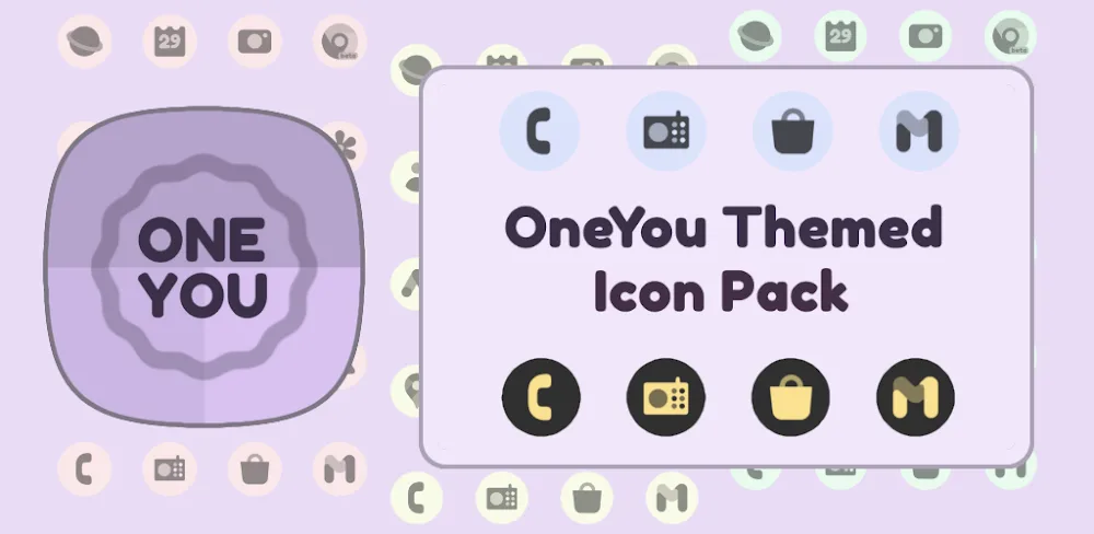 OneYou Themed Icon Pack v5.5.4.0 APK (Full Version)