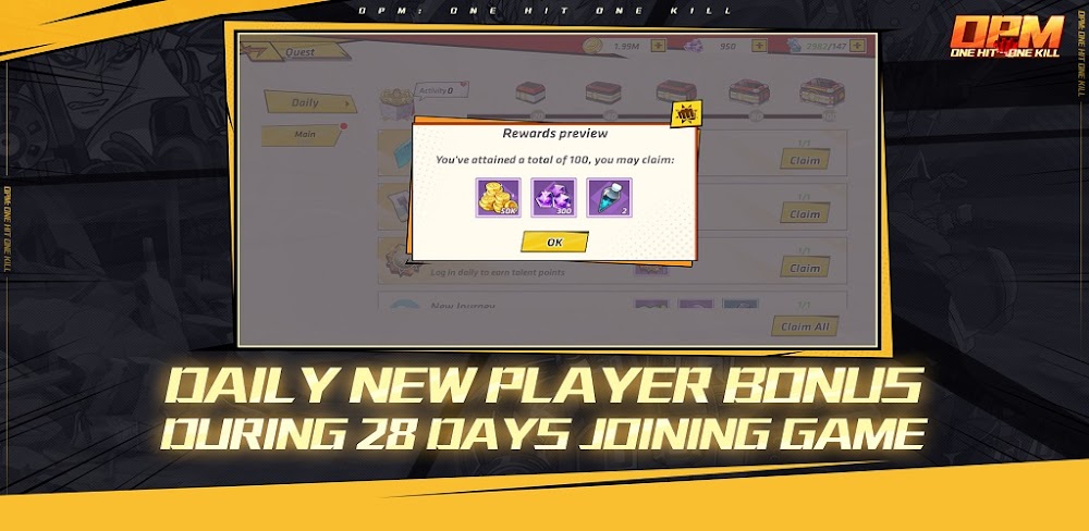 OPM One Hit One Kill v1.1.0.4 MOD APK (Dmg Multiple, Defense Multiple)