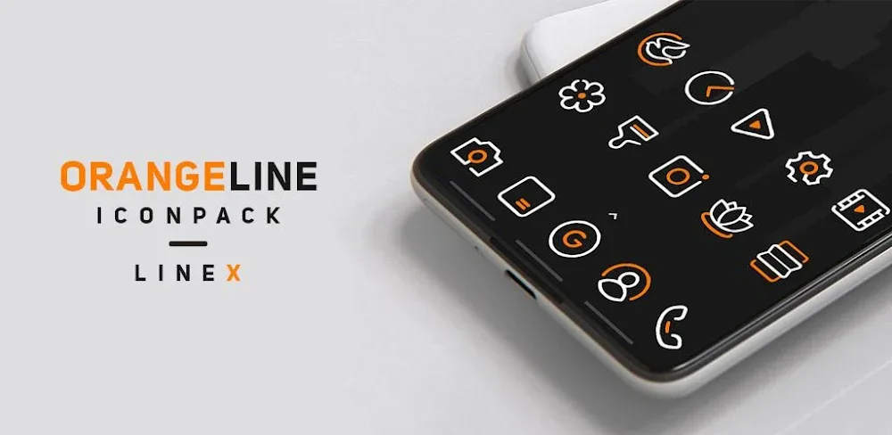OrangeLine IconPack : LineX v7.1 APK (Full Version)