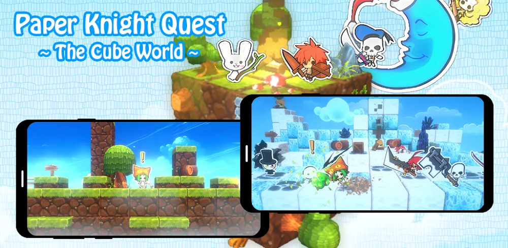Paper Knight Quest v1.1.7.4 MOD APK (Menu, Damage & Defense Multiplier, Unlimited Crysto)