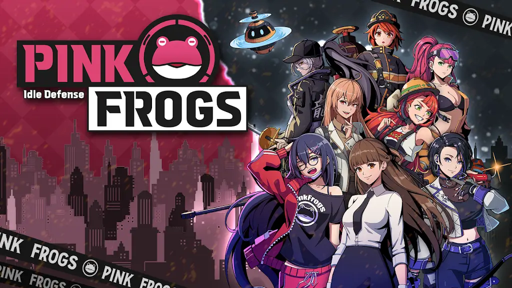 PINK FROGS: Idle Defence v55.55.0.1 MOD APK (Damage & Defense Multiplier, God Mode)