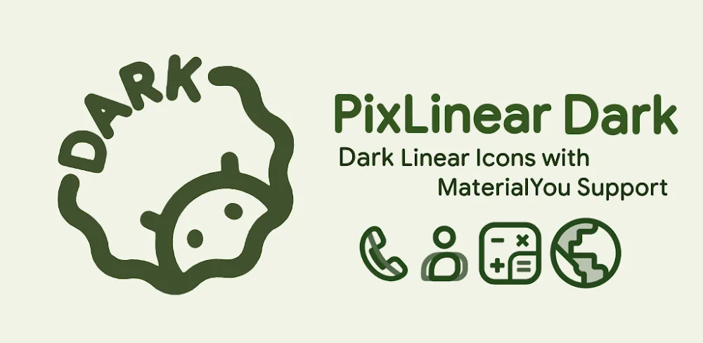 PixLinear Dark Icon Pack v1.9 APK (Full Version)