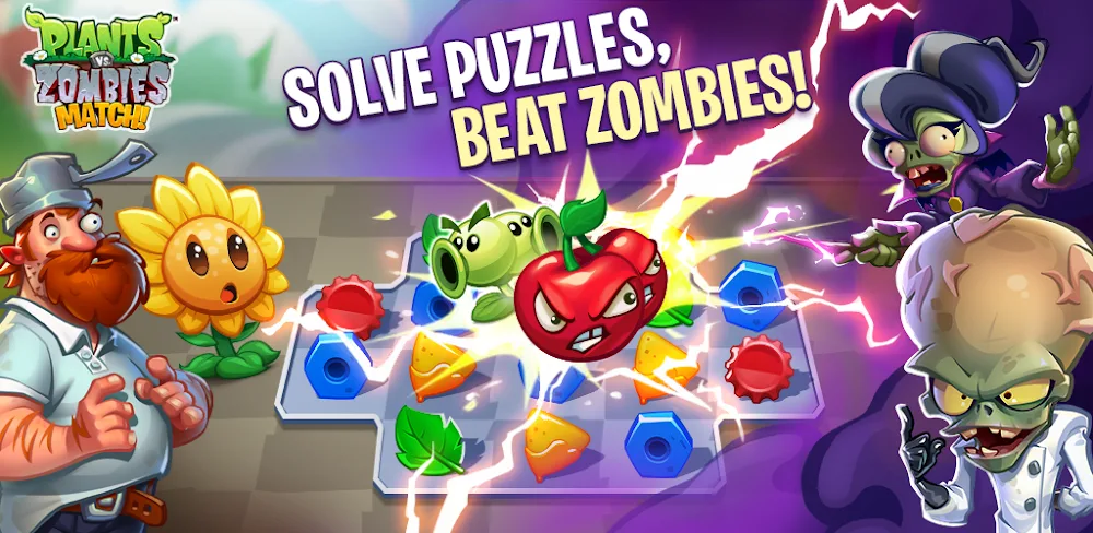Plants vs. Zombies™: Match v1.1.0.0.6955686 MOD APK (Menu, Unlimited Resources)