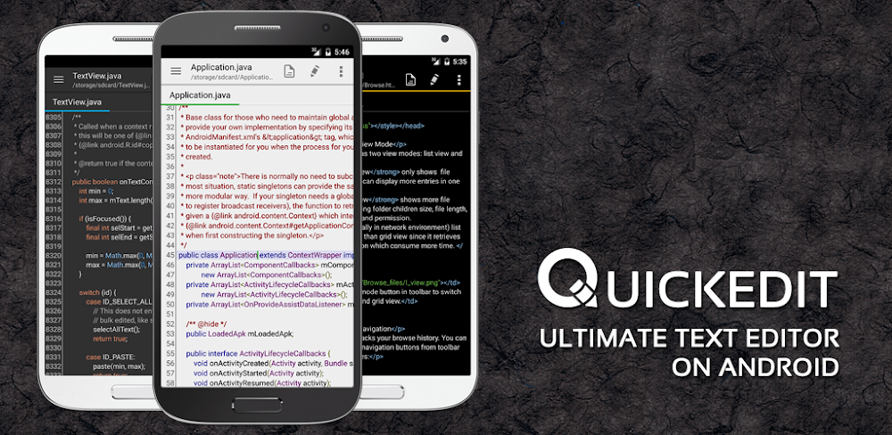 QuickEdit Text Editor Pro v1.1.12.9 APK + MOD (Pro Unlocked)