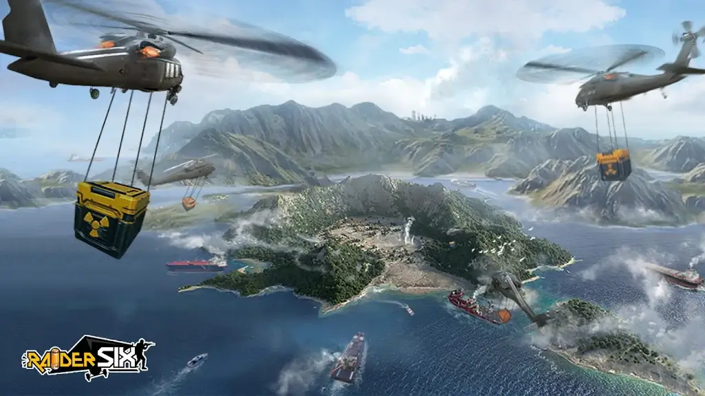 Raider SIX v1.1.0.22 MOD APK (Chams + Wireframe + Wallhack)