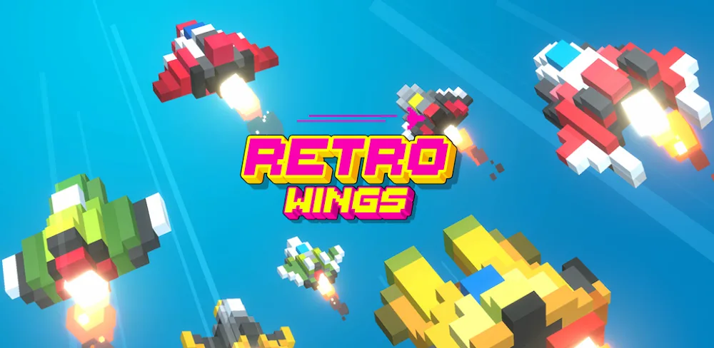 Retro Wings: Shoot ‘Em Up v0.0.0.50 MOD APK (Menu, No Decrease of Gold, Gems, XP)