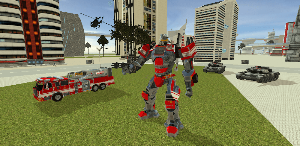 Robot Firetruck v1.1.7.3 MOD APK (Unlimited Upgrade Points)