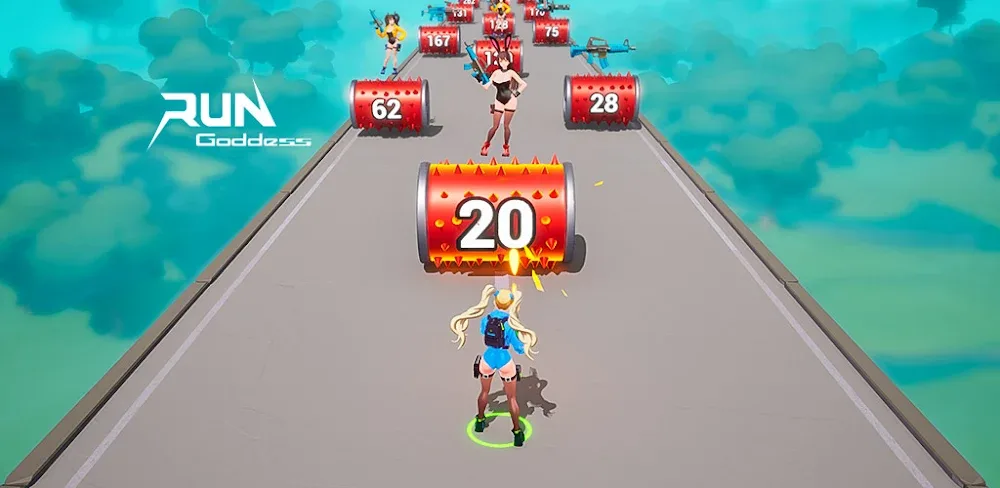 Run Goddess v0.0.0.57 MOD APK (Menu, Slower Enemy)