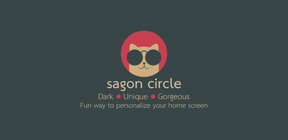 Sagon Circle: Dark Icon Pack APK v16.9 (Full Version)