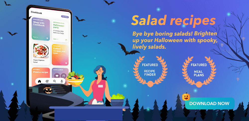 Salad Recipes: Healthy Meals v11.11.16.596 MOD APK (Premium Unlocked)
