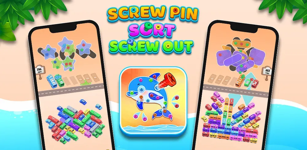 Screw Pin Sort v4.0 MOD APK (Menu, Add Coins)