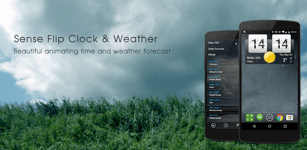 Sense Flip Clock & Weather v9.9.05.0 MOD APK (Premium Unlocked)