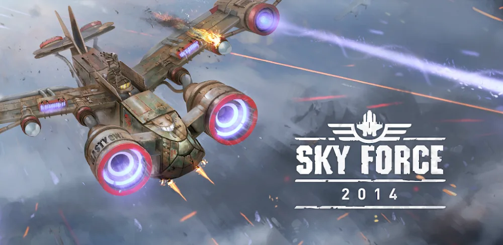 Sky Force v1.50 MOD APK (Free-Upgrade Ship, God Mode, Damage)