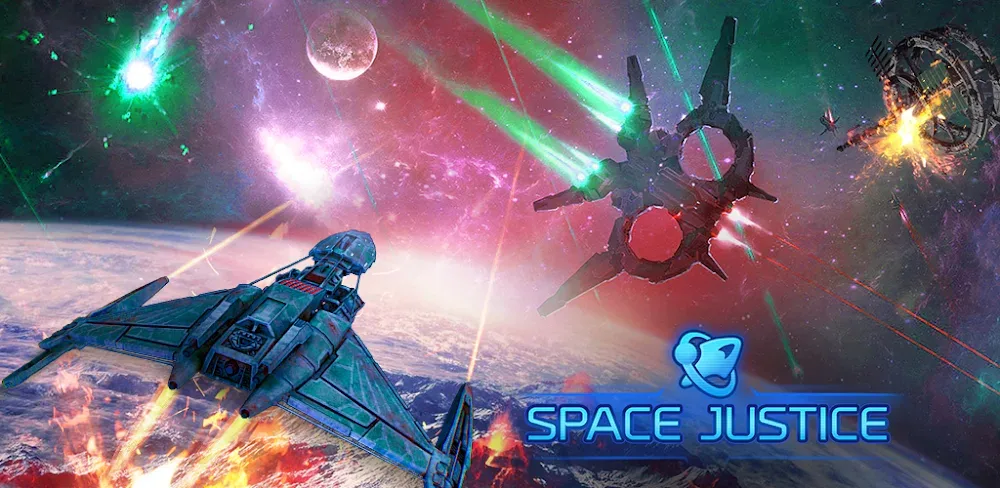 Space Justice: Galaxy Wars v14.14.1.7448 MOD APK (Menu, God Mode, Damage Multiplier)
