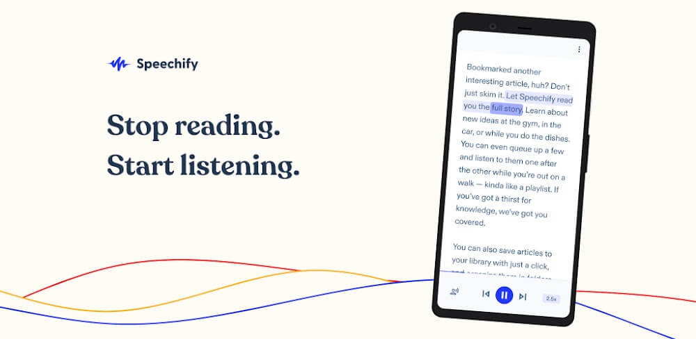 Speechify v5.5.42.6919 MOD APK (Premium Unlocked)