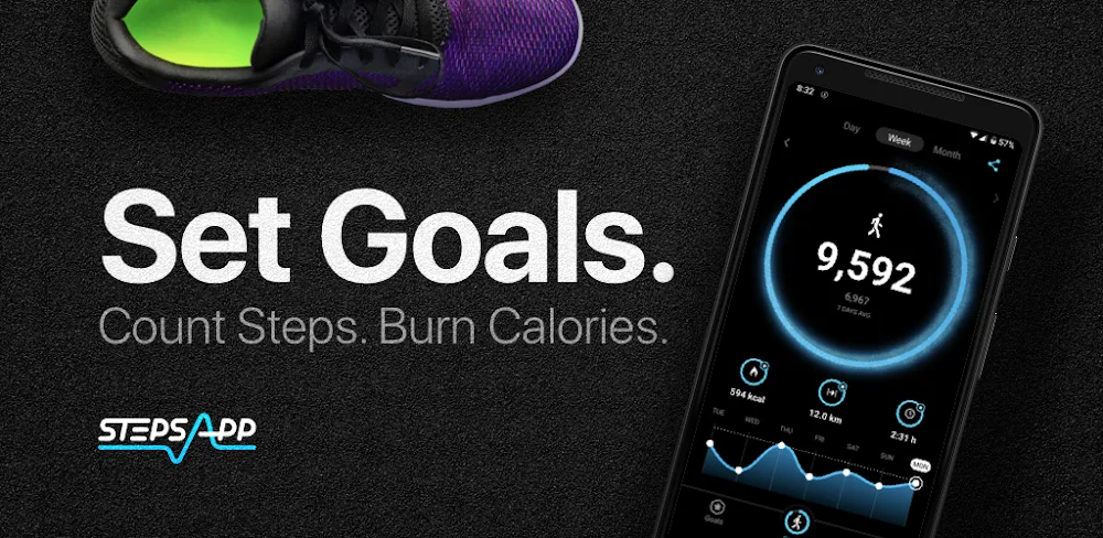 StepsApp – Step Counter v6.6.5.0 MOD APK (Premium Unlocked)