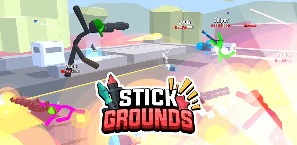 Stickgrounds.io: Stumble Wars v0.0.160 MOD APK (Free Rewards)