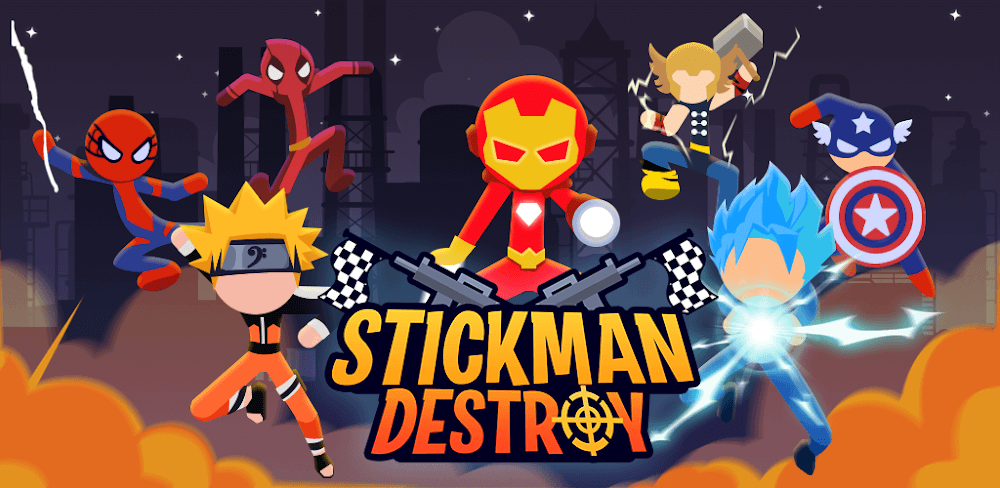 Stickman Destroy v2.2.5.0 MOD APK (Unlimited Gold)