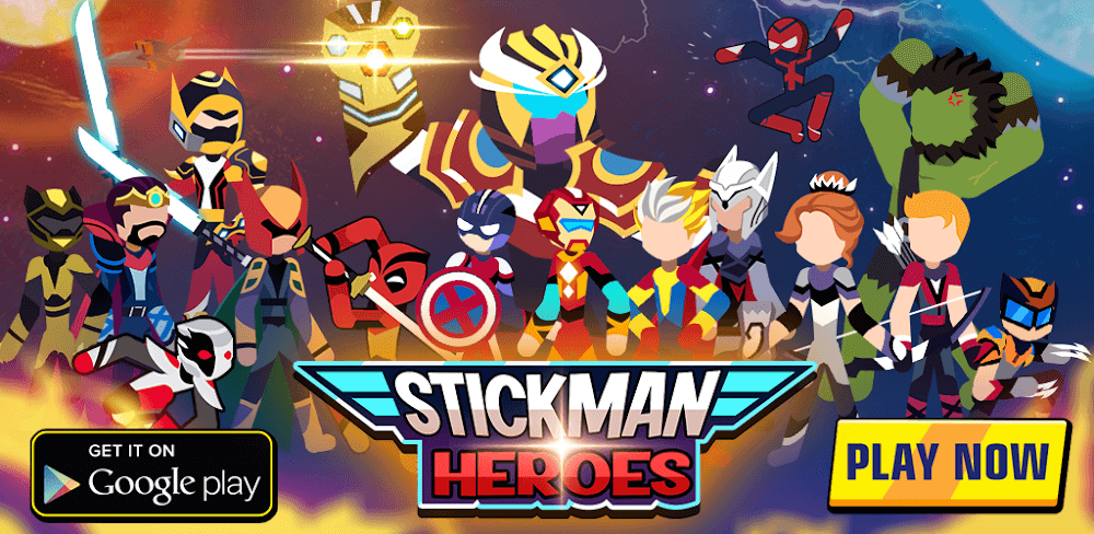 Stickman Heroes: Battle of God v0.0.5.0 MOD APK (God Mode, Unlimited Skill)
