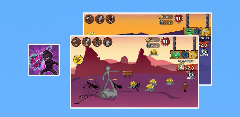 Stickman War – Battle Game v1.1.0.0 MOD APK (Unlimited Gems)