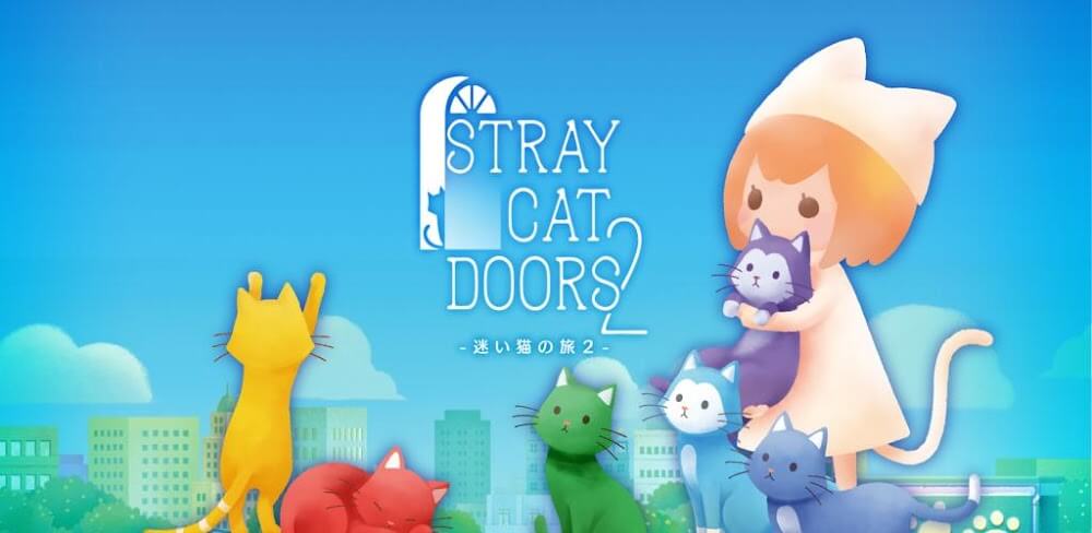 Stray Cat Doors 2 MOD APK v1.1.0.7949 (Unlocked Skins, Double Reward, No ADS)