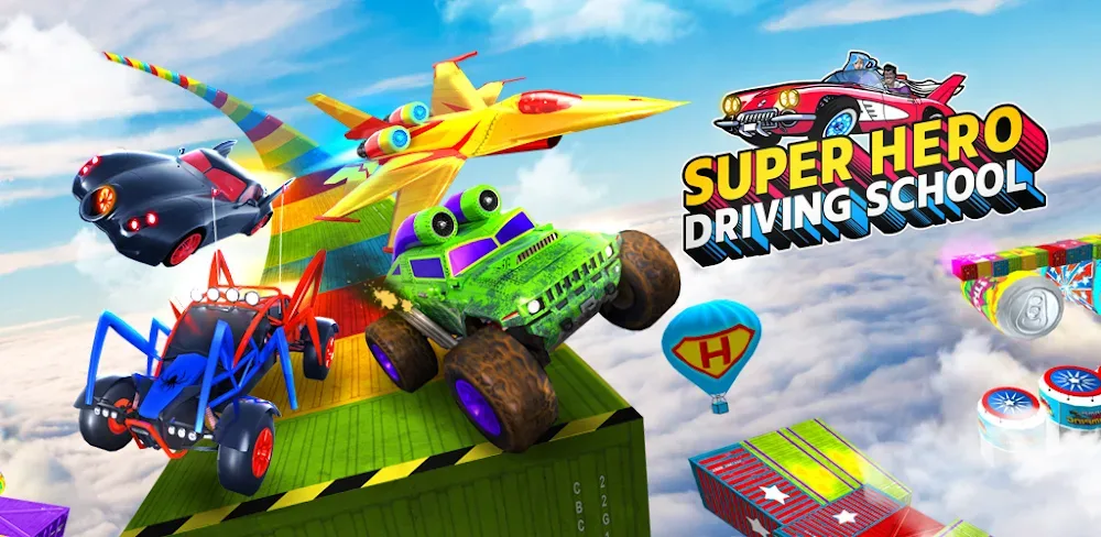 Super Hero Driving School v0.0.11.0 MOD APK (Unlimited Money, Unlocked All Cars)